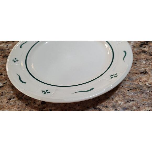 Longaberger Woven Traditions Classic Green Bread and Butter Plate 7 1/4" - Picture 11 of 12